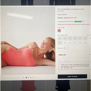 JCrew one piece women’s bathing suit